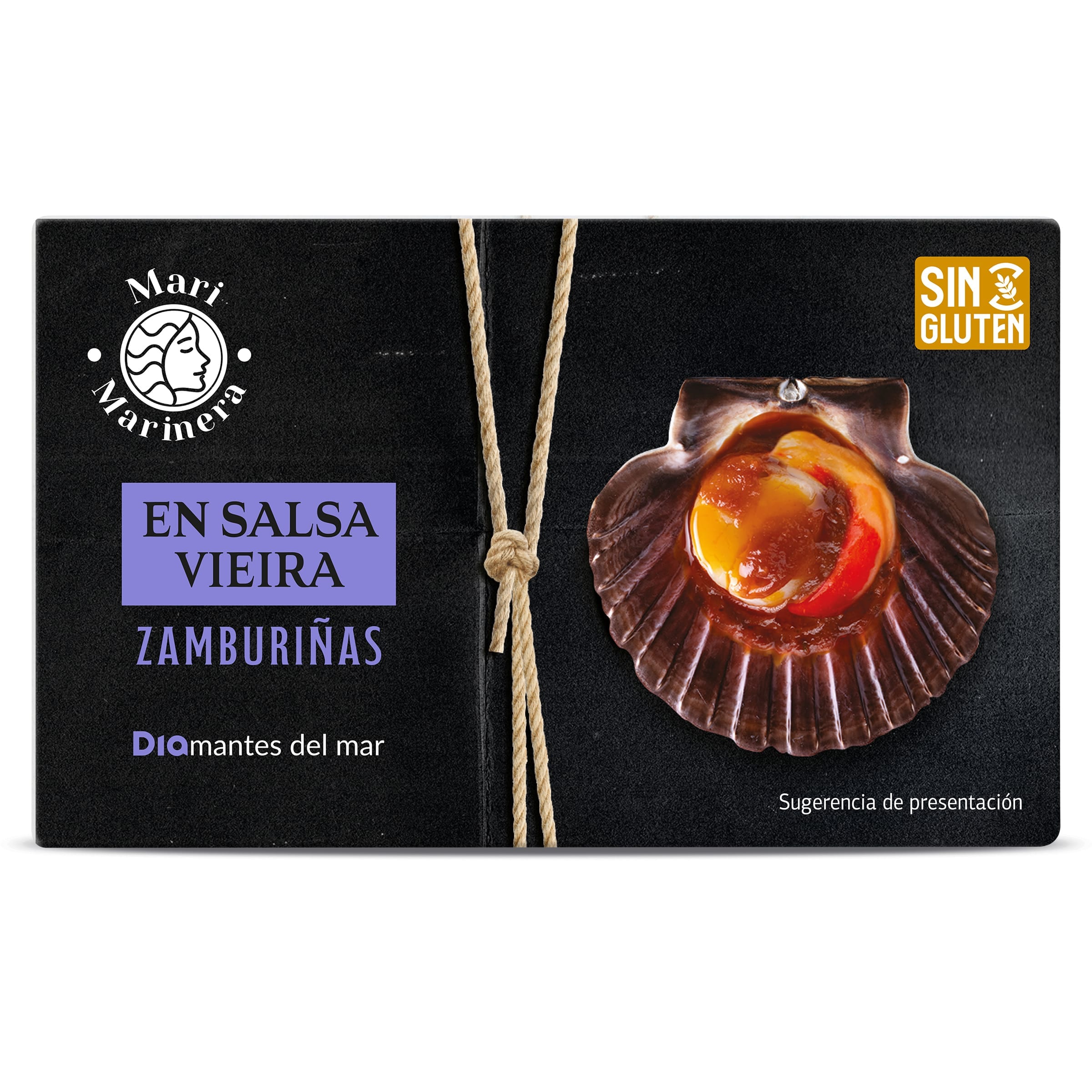 Zamburiñas en salsa vieira Dia Mari Marinera 63 g