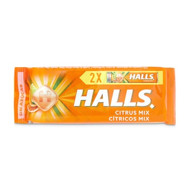 Caramelos sabor cítricos Halls bolsa 2 x 32 g-0