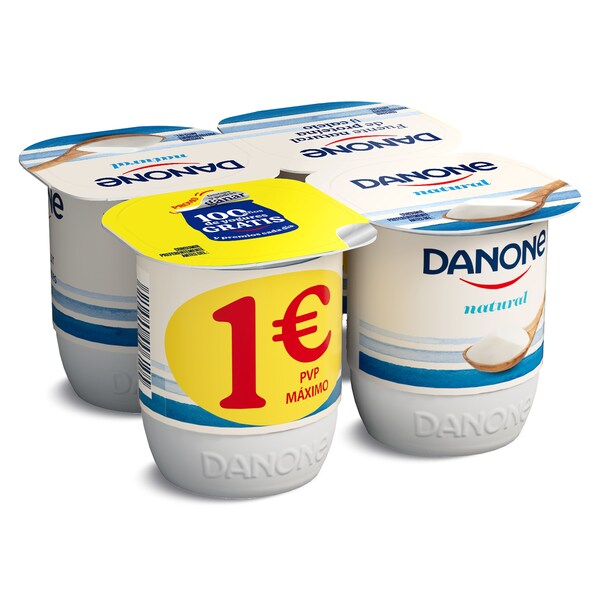 Yogur Natural Danone Pack 4x120 Gr.