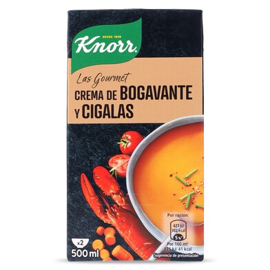 Crema de bogavante y cigalas Knorr brik 500 ml-0