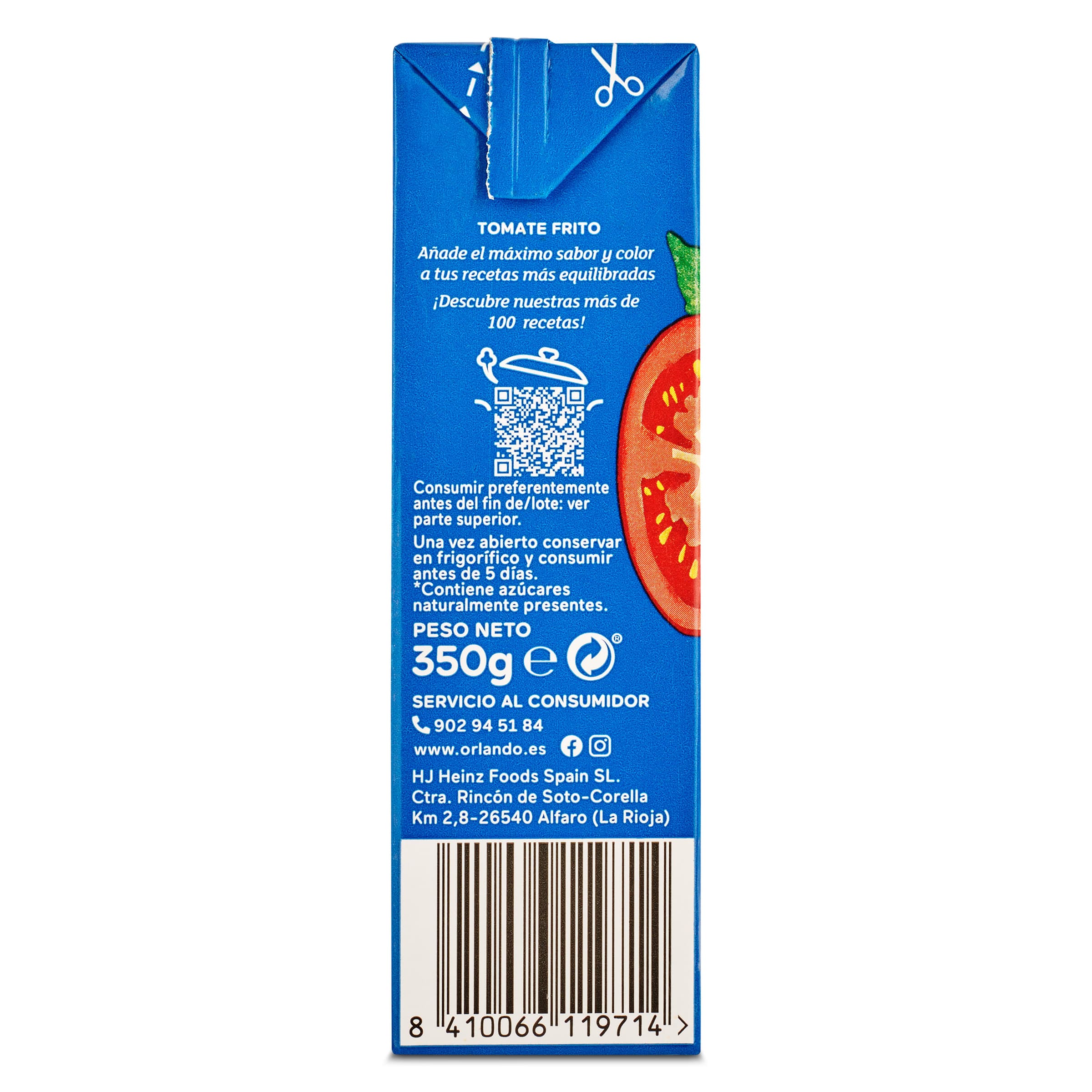 Tomate frito 0,0 Orlando 350 g