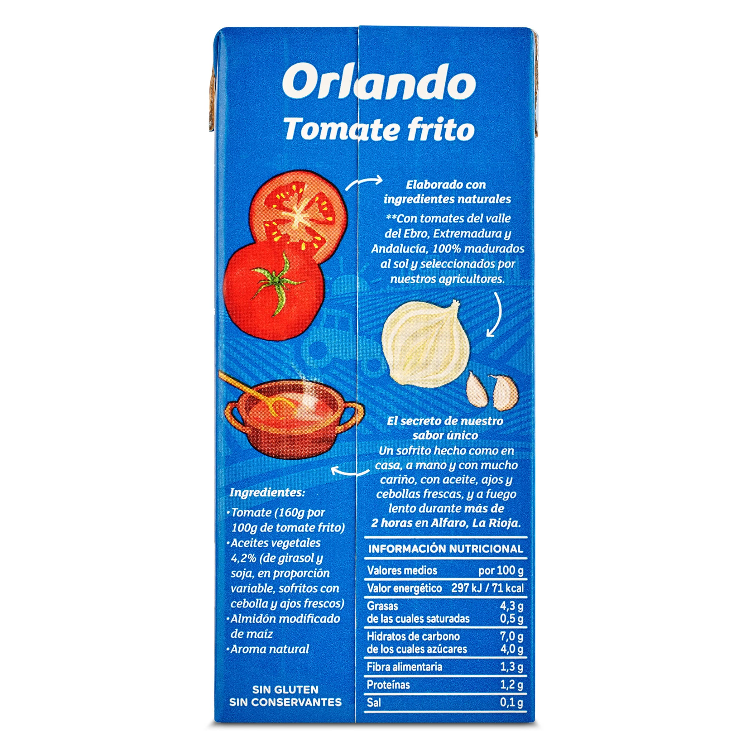 Tomate frito 0,0 Orlando 350 g