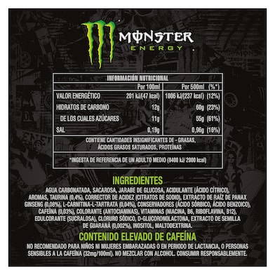 Bebida energética green Monster lata 500 ml-1