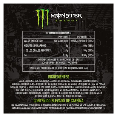 Bebida energética green Monster lata 500 ml-1 Bebida energética green Monster lata 500 ml-1