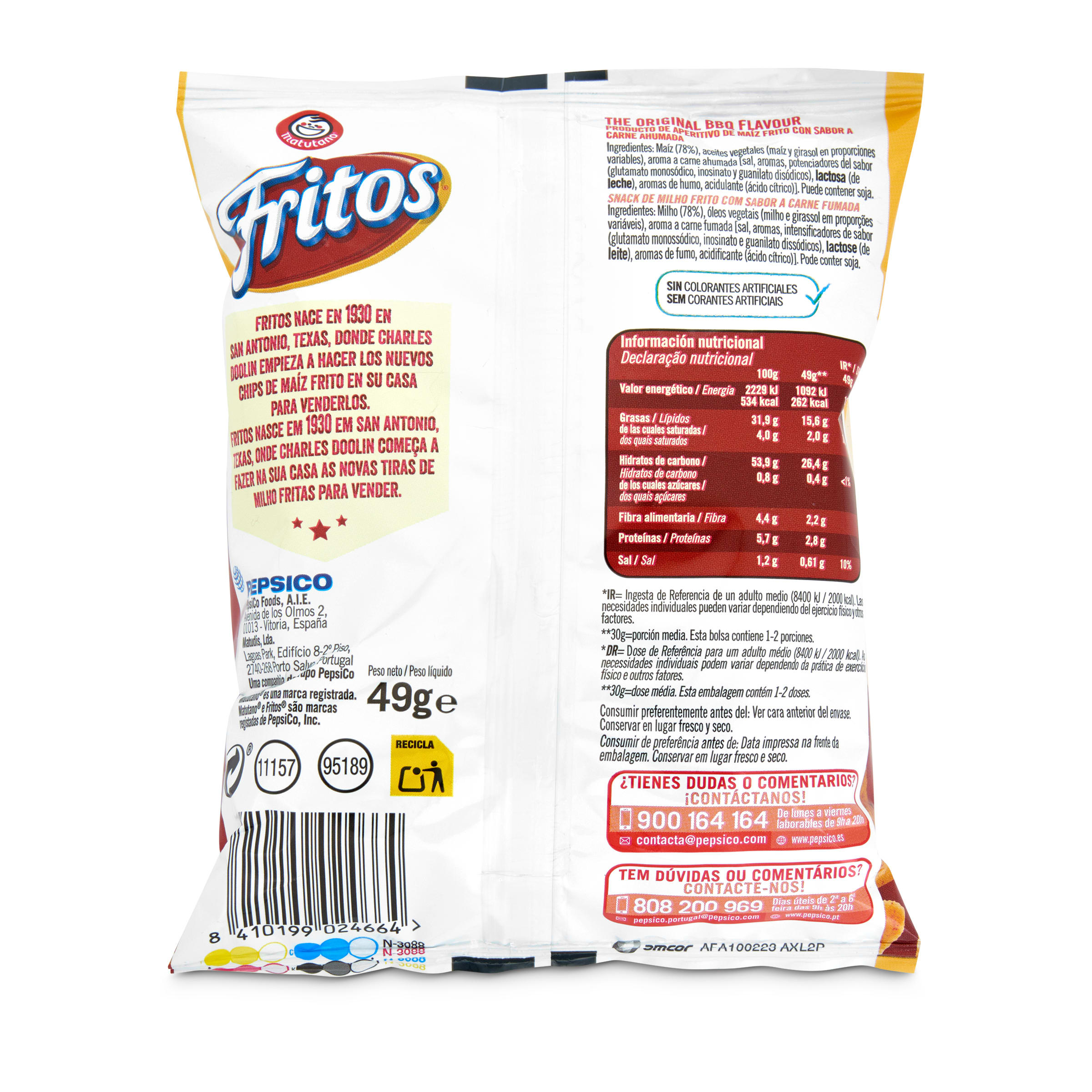 Fritos barbacoa 49 g