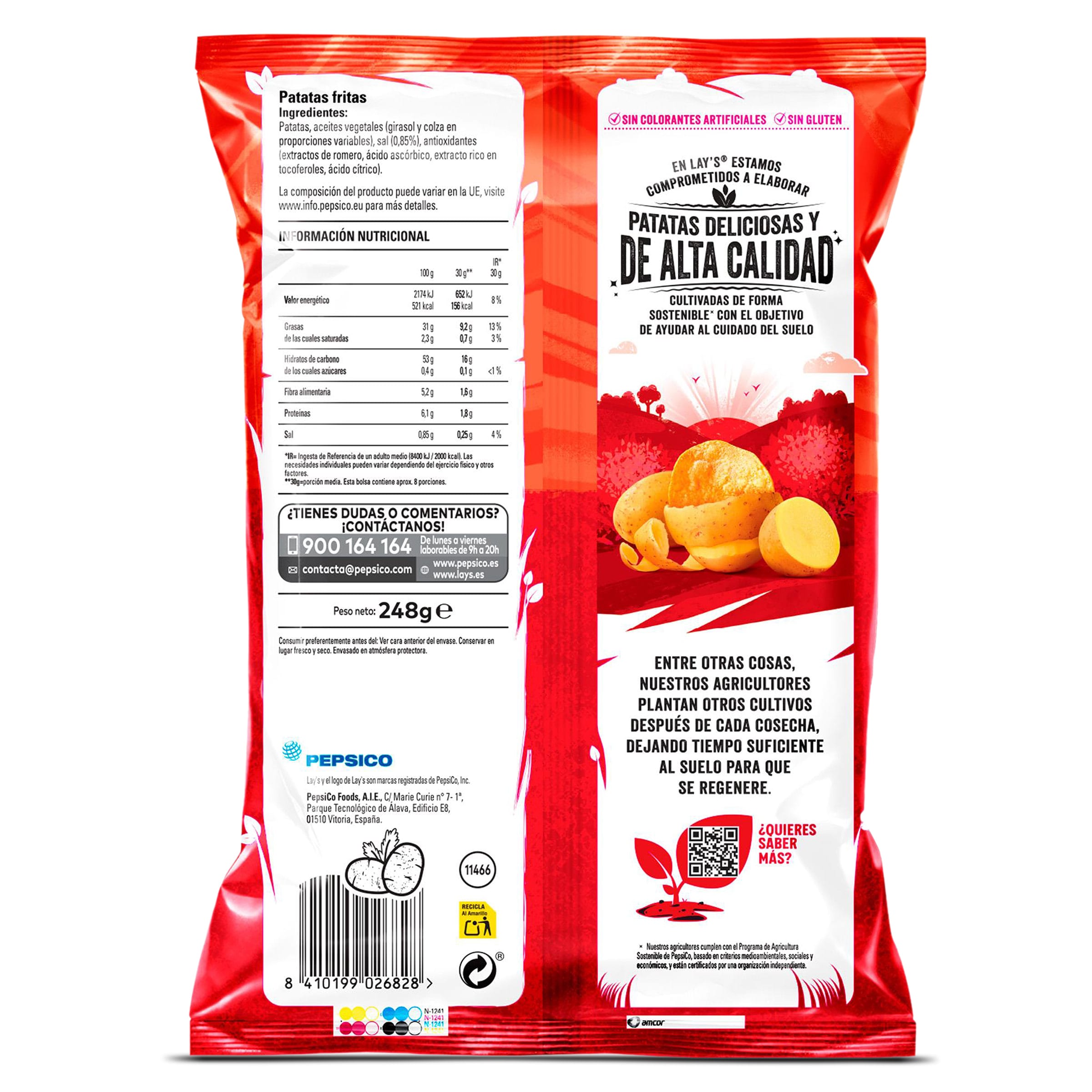 Lay's al punto de sal 248 g