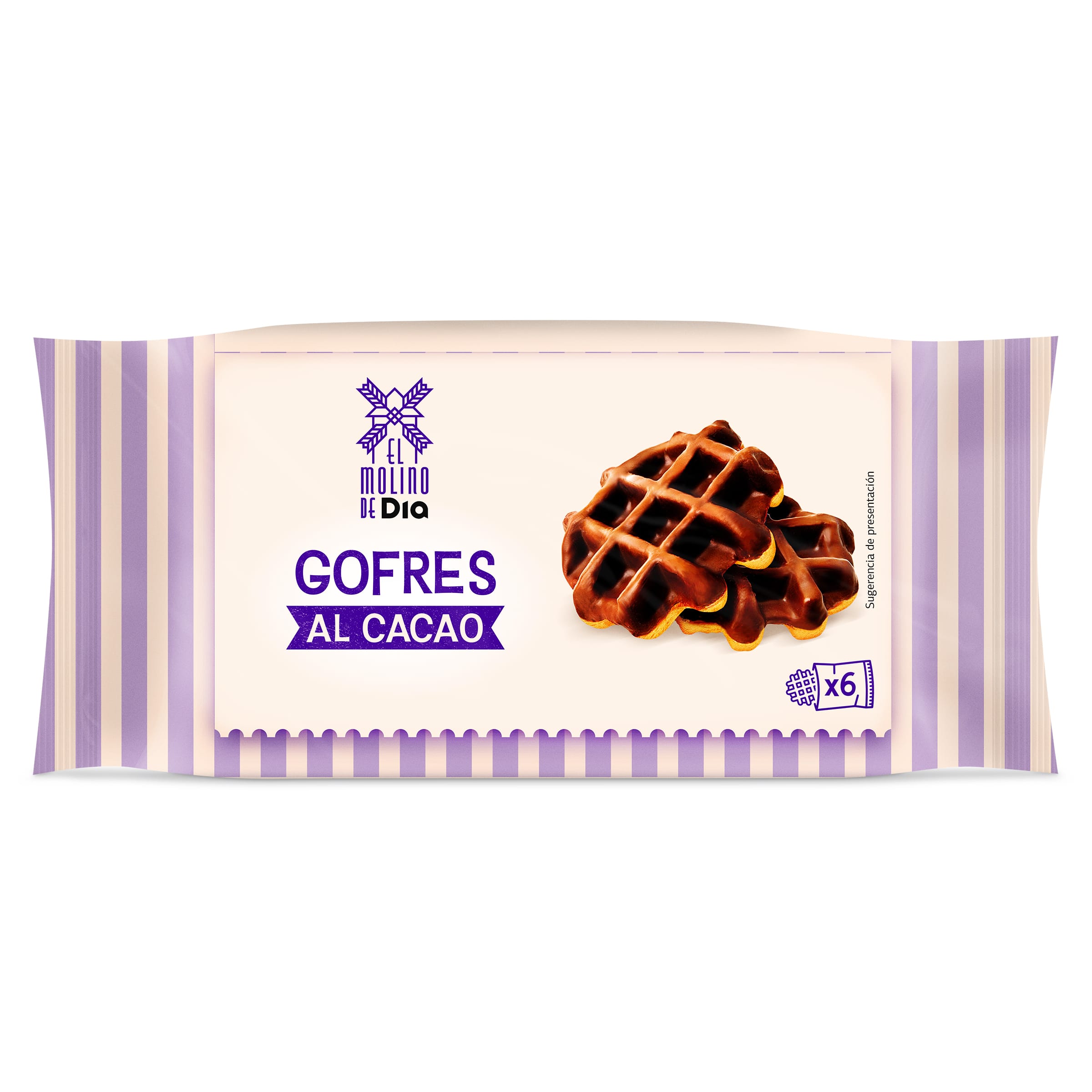 Gofre recubierto de cacao El Molino de Dia 360 g