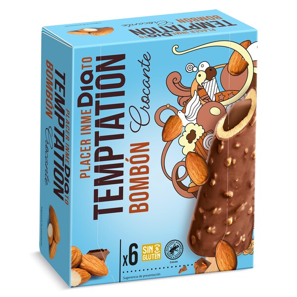 Helado Bombón Crocante 6 Uds. Temptation Estuche 378 Gr.