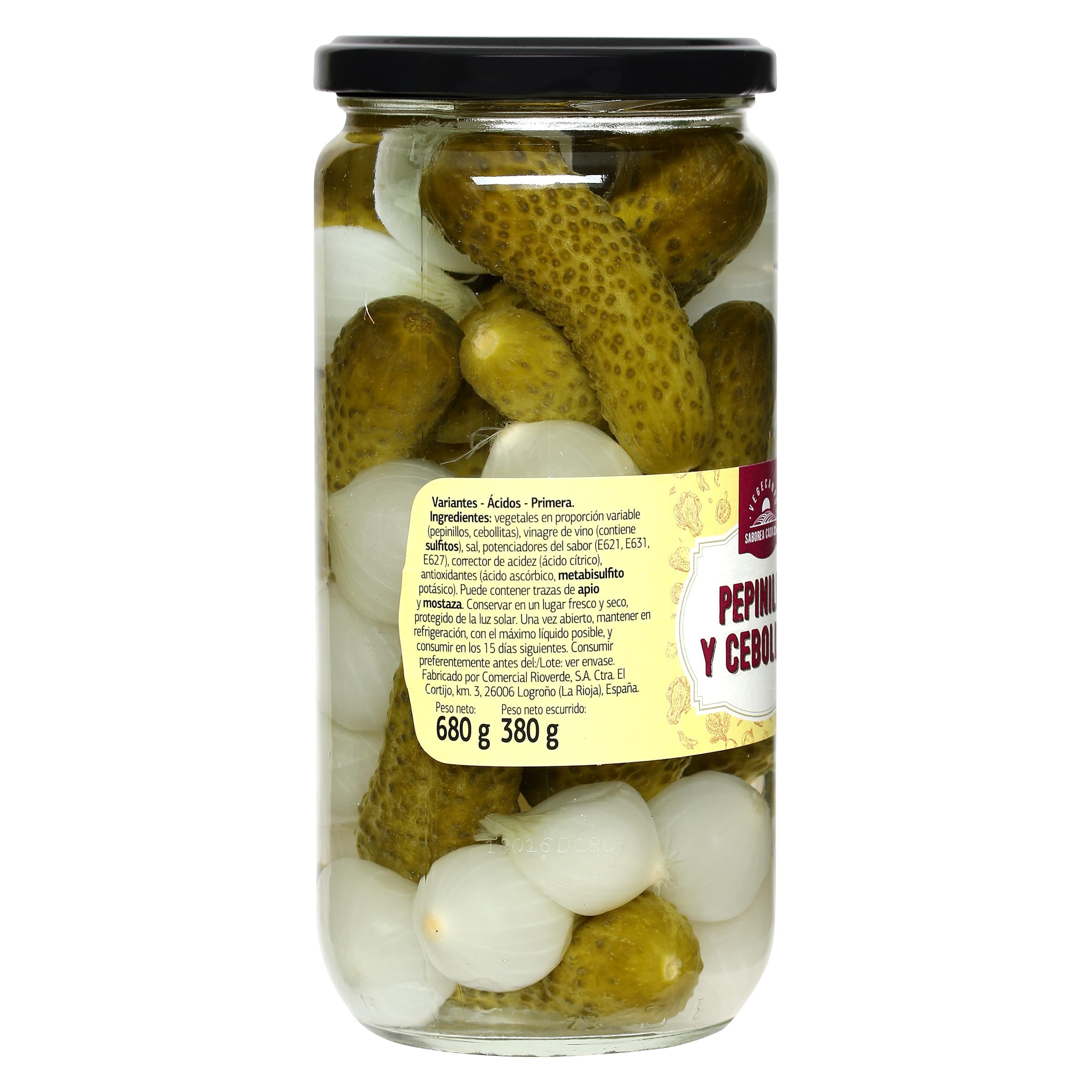 Pepinillos y cebollitas Dia Vegecampo 380 g