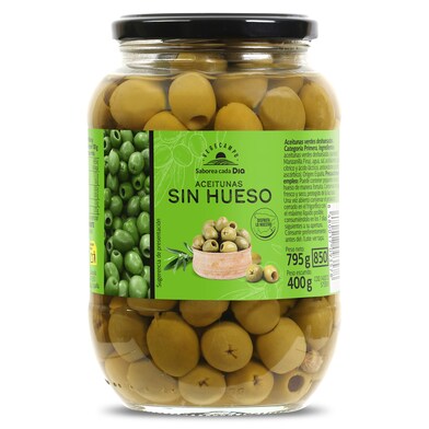 Aceitunas verdes sin hueso Vegecampo de Dia frasco 400 g-0