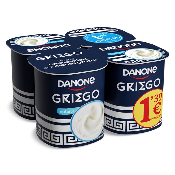 Yogur Griego Natural Danone Vaso 440 Gr.