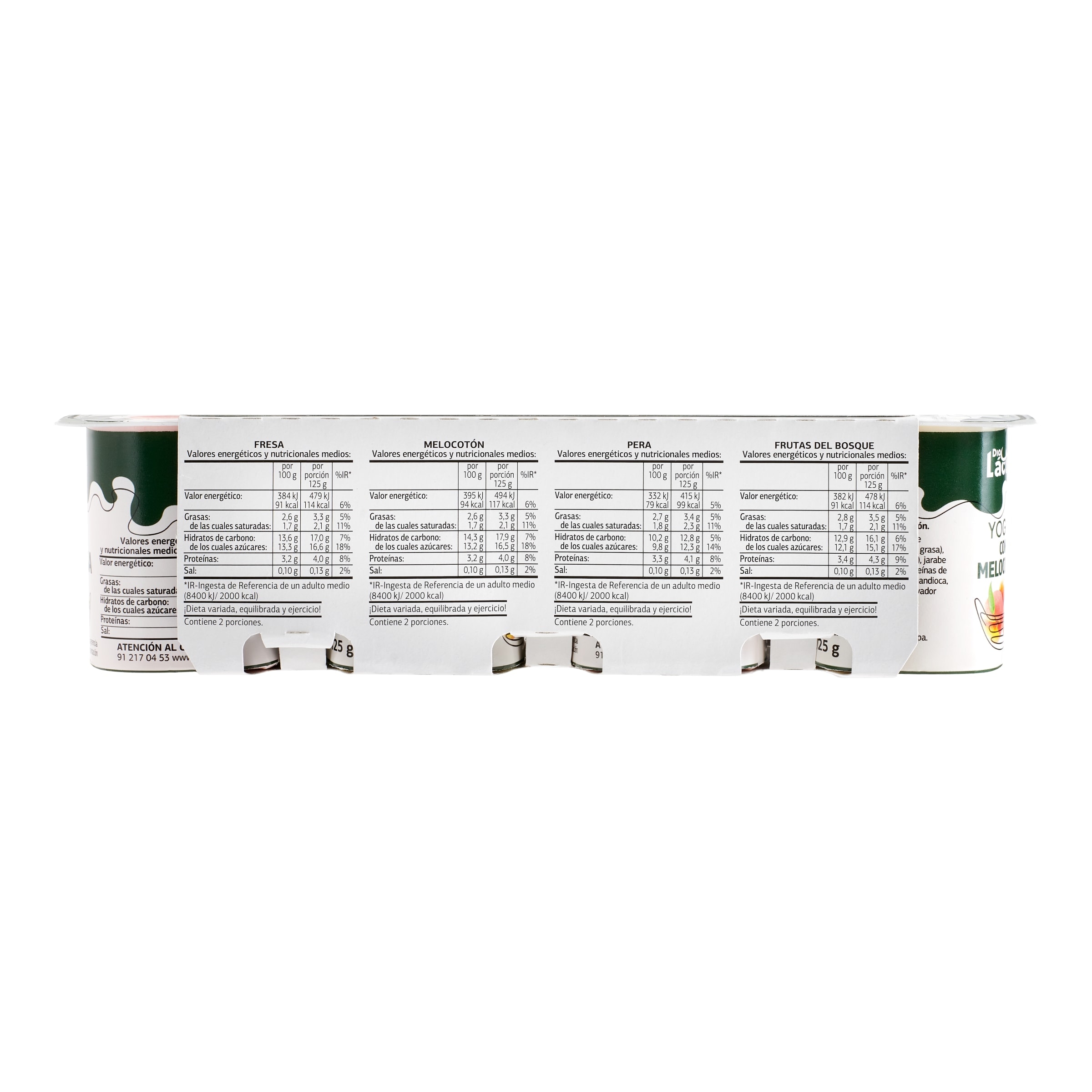 Yogur con frutas Dia Láctea 8 x 125 g