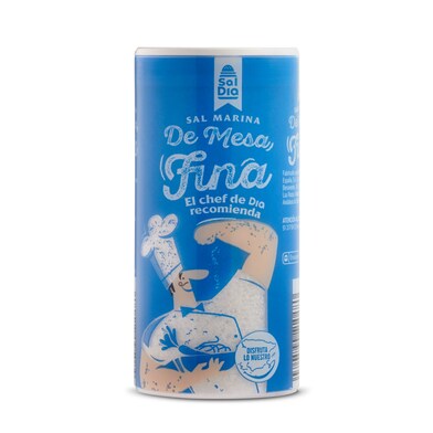 Sal marina de mesa fina Dia bote 250 g-0 Sal marina de mesa fina Dia bote 250 g-0