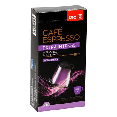 Café en cápsulas extra intenso Cafetería de Dia caja 10 unidades-0 Café en cápsulas extra intenso Cafetería de Dia caja 10 unidades-0