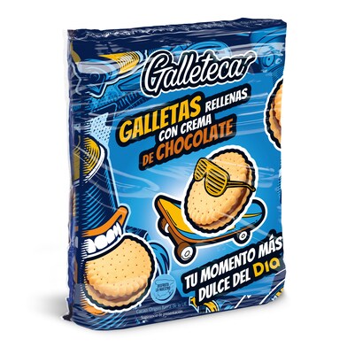 Galletas rellenas de crema de chocolate Galleteca de Dia pack 3 x 250 g-0