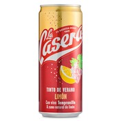 Tinto de verano limón La Casera lata 33 cl