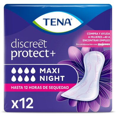 Compresas de incontinencia maxi night Tena bolsa 12 unidades-0 Compresas de incontinencia maxi night Tena bolsa 12 unidades-0
