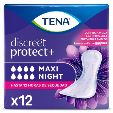 Compresas de incontinencia maxi night Tena bolsa 12 unidades -  Supermercados DIA