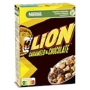 Cereales integrales con chocolate y caramelo Nestlé Lion caja 400 g