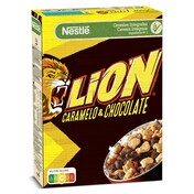 Cereales integrales con chocolate y caramelo Nestlé Lion caja 400 g