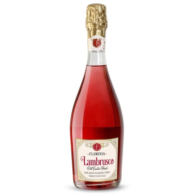 Vino rosado lambrusco Flaminia botella 75 cl-0 Vino rosado lambrusco Flaminia botella 75 cl-0