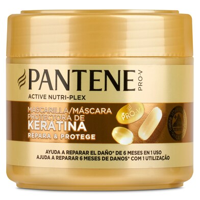 Mascarilla repara y protege cabello dañado Pantene frasco 300 ml-0 Mascarilla repara y protege cabello dañado Pantene frasco 300 ml-0