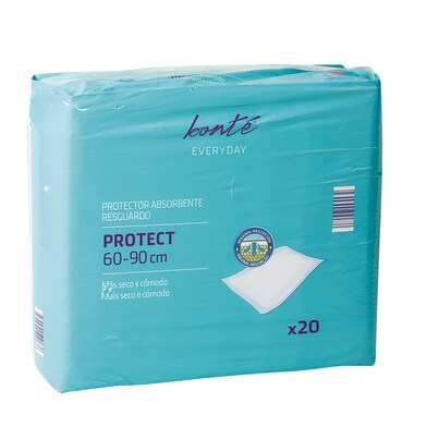 Protector absorbente para cama de adultos 60 x 90 cm Real conforto bolsa 20 unidades-0