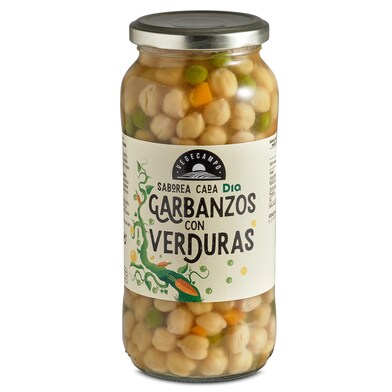 Garbanzos con verduras Vegecampo de Dia frasco 400 g-0