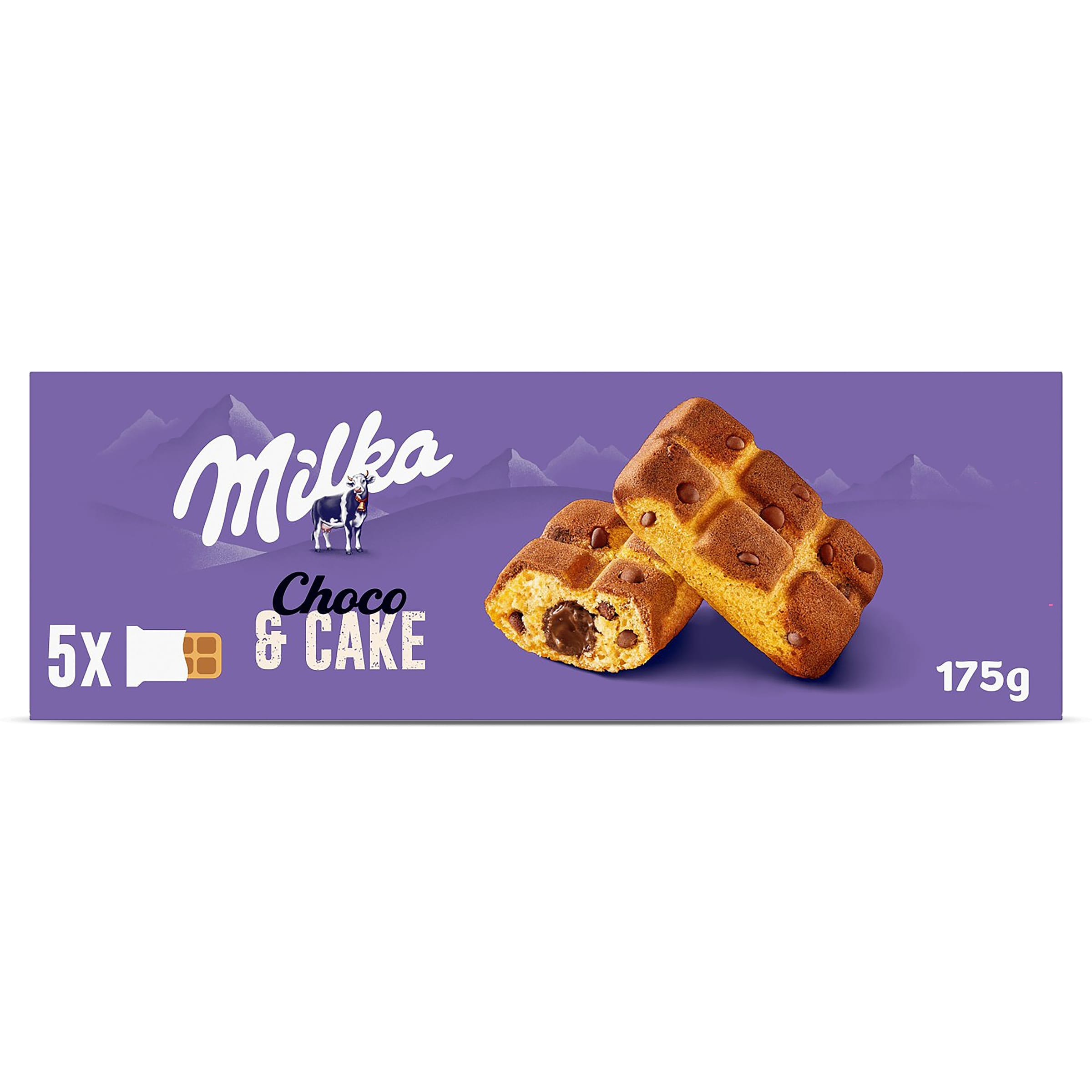 Bizcocho relleno con chocolate cake & choc Milka 175 g