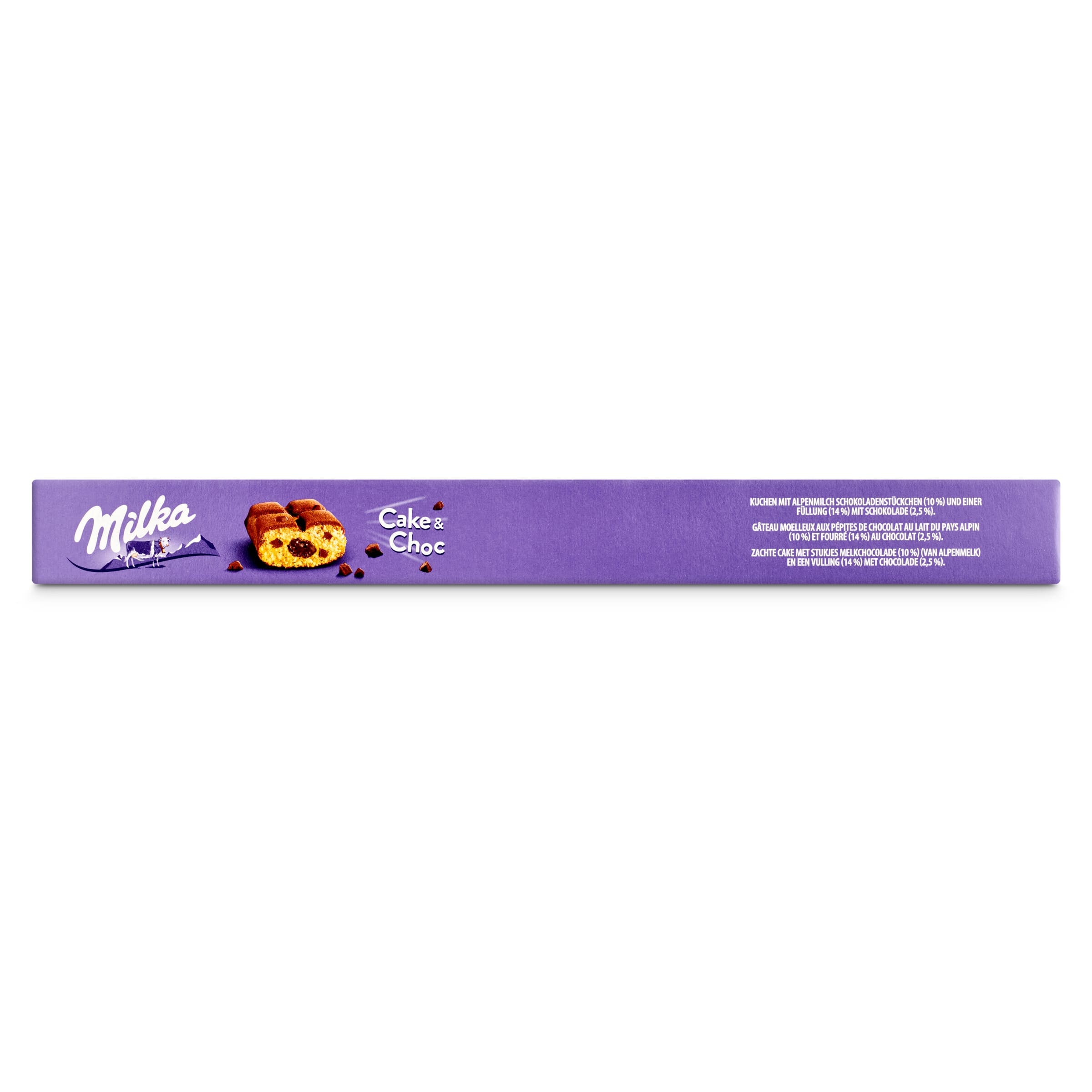 Bizcocho relleno con chocolate cake & choc Milka 175 g