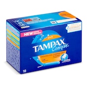Tampones super plus compak Tampax caja 18 unidades