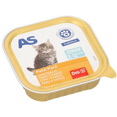 Alimento para gatos junior pollo/pavo As Dia tarrina 100 g-0 Alimento para gatos junior pollo/pavo As Dia tarrina 100 g-0