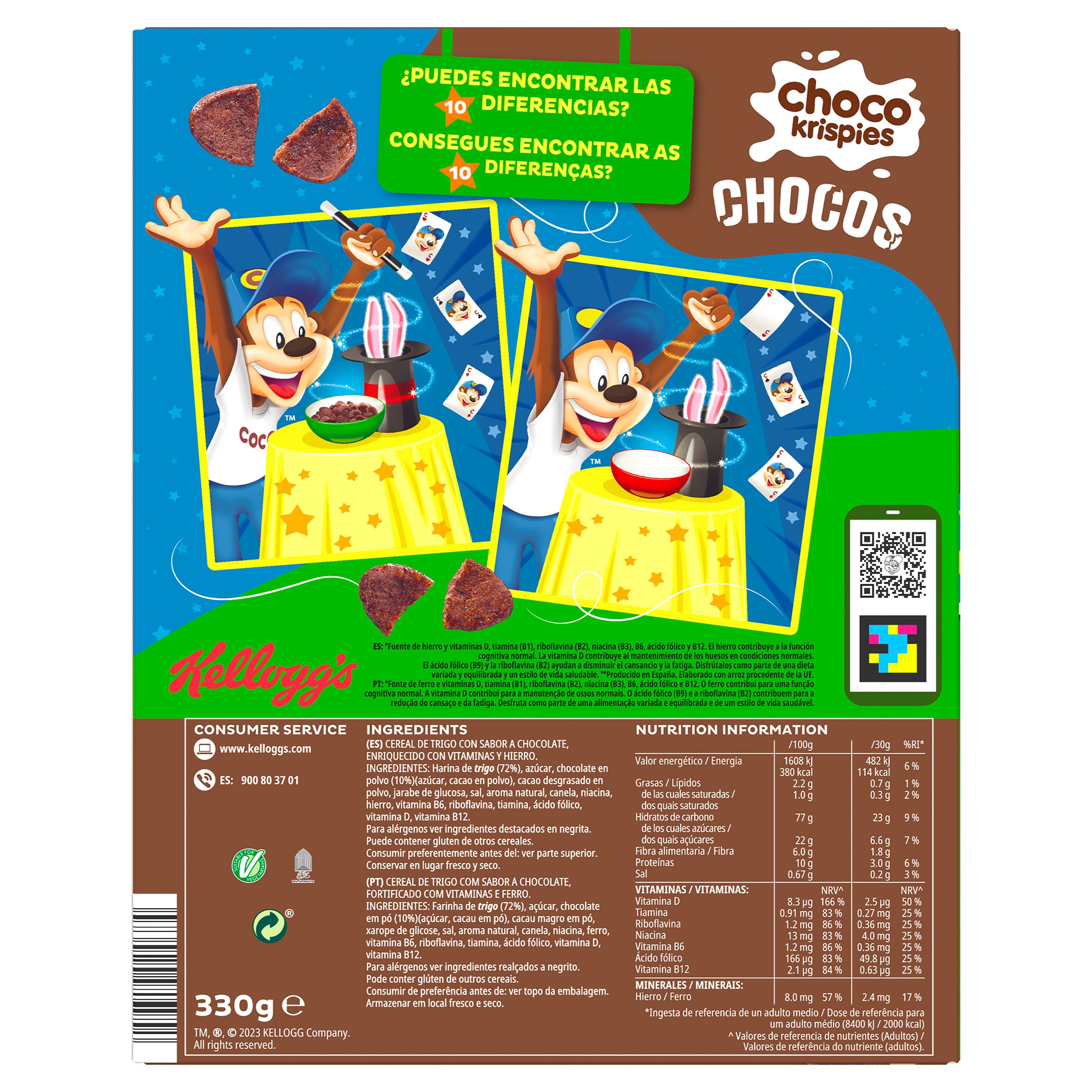 Cereales con chocolate Kellogg's Choco Krispies 330 g