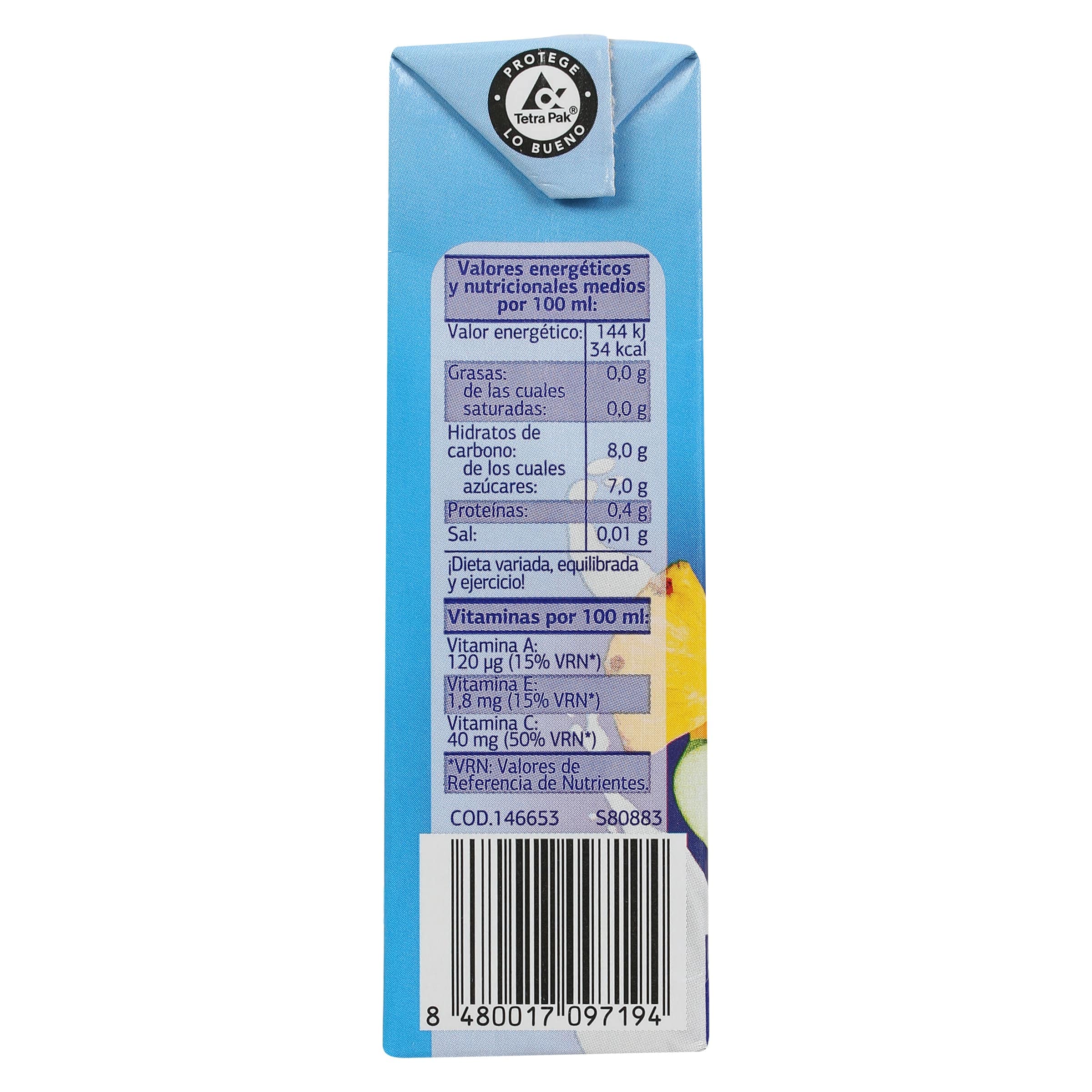 Bebida de fruta y leche mediterráneo Dia Saborfera pack 6 x 200 ml