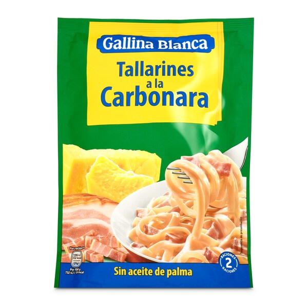 Tallarines Carbonara Gallina Blanca Sobre 143 Gr.