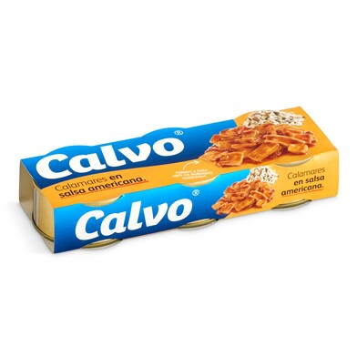 Calamares en salsa americana Calvo lata 3 x 48 g-0 Calamares en salsa americana Calvo lata 3 x 48 g-0