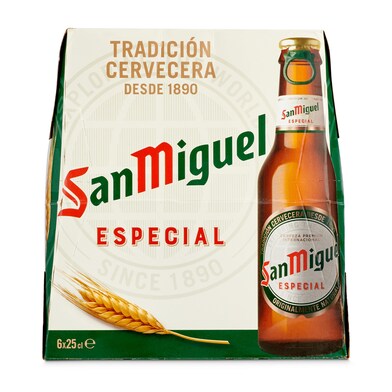 Cerveza San Miguel botella 6 x 25 cl-1 Cerveza San Miguel botella 6 x 25 cl-1