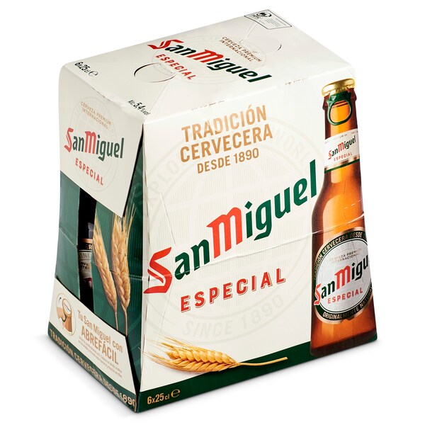 Cerveza San Miguel Pack 6x25 Cl.
