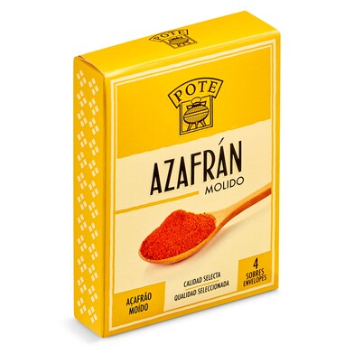 Azafrán molido Pote caja 4 sobres 100 mg-0