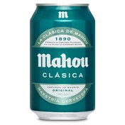 Cerveza clásica Mahou lata 33 cl