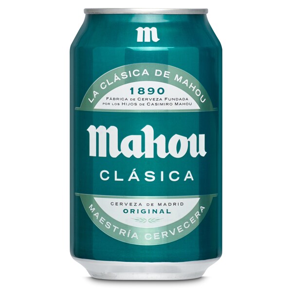 Cerveza Clásica Mahou Lata 33 Cl.