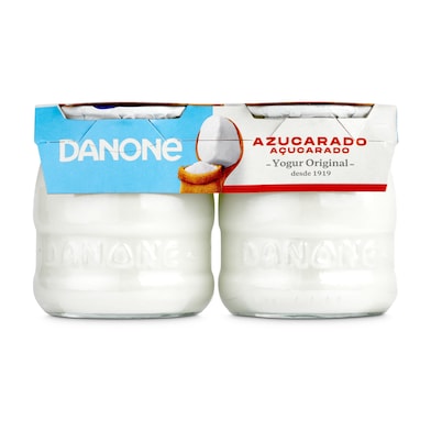 Yogur natural azucarado Danone pack 2 x 130 g-0