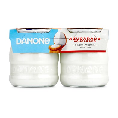 Yogur natural azucarado Danone pack 2 x 130 g-0