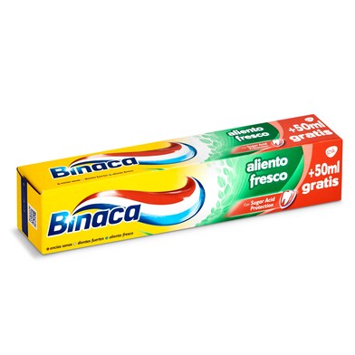 Pasta dentífrica aliento fresco Binaca tubo 100 ml-0