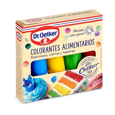 Colorantes alimentarios Dr. Oetker caja 40 g-0 Colorantes alimentarios Dr. Oetker caja 40 g-0
