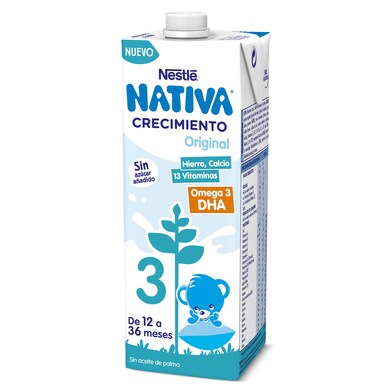 Leche crecimiento original +12 meses Nativa brik 1 l - Supermercados DIA