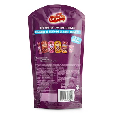 Mini fuet Campofrío bolsa 50 g-1 Mini fuet Campofrío bolsa 50 g-1