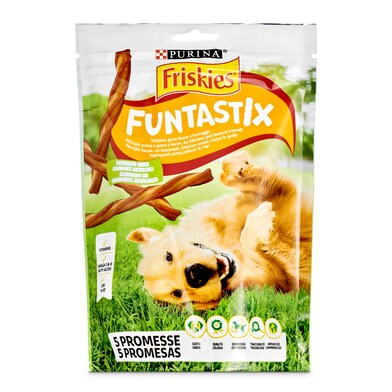 Snack para perros funtastick sabor jamón /queso Friskies bolsa 175 g-0