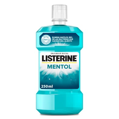 Enjuague bucal mentol Listerine botella 250 ml-0