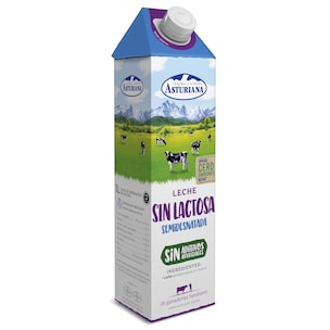leche semidesnatada sin lactosa 1 l